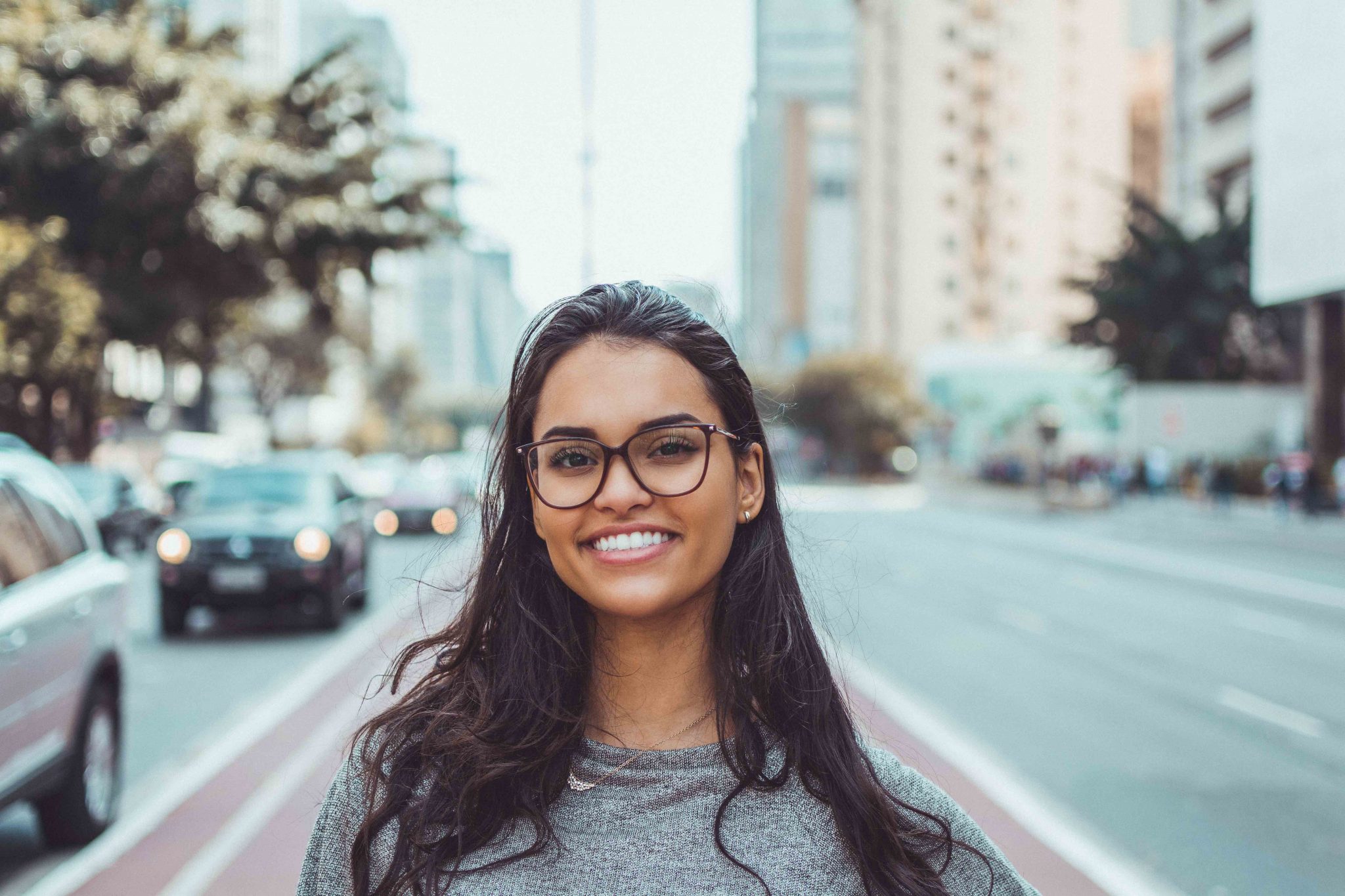 Happy women with Positive Credit Reporting score