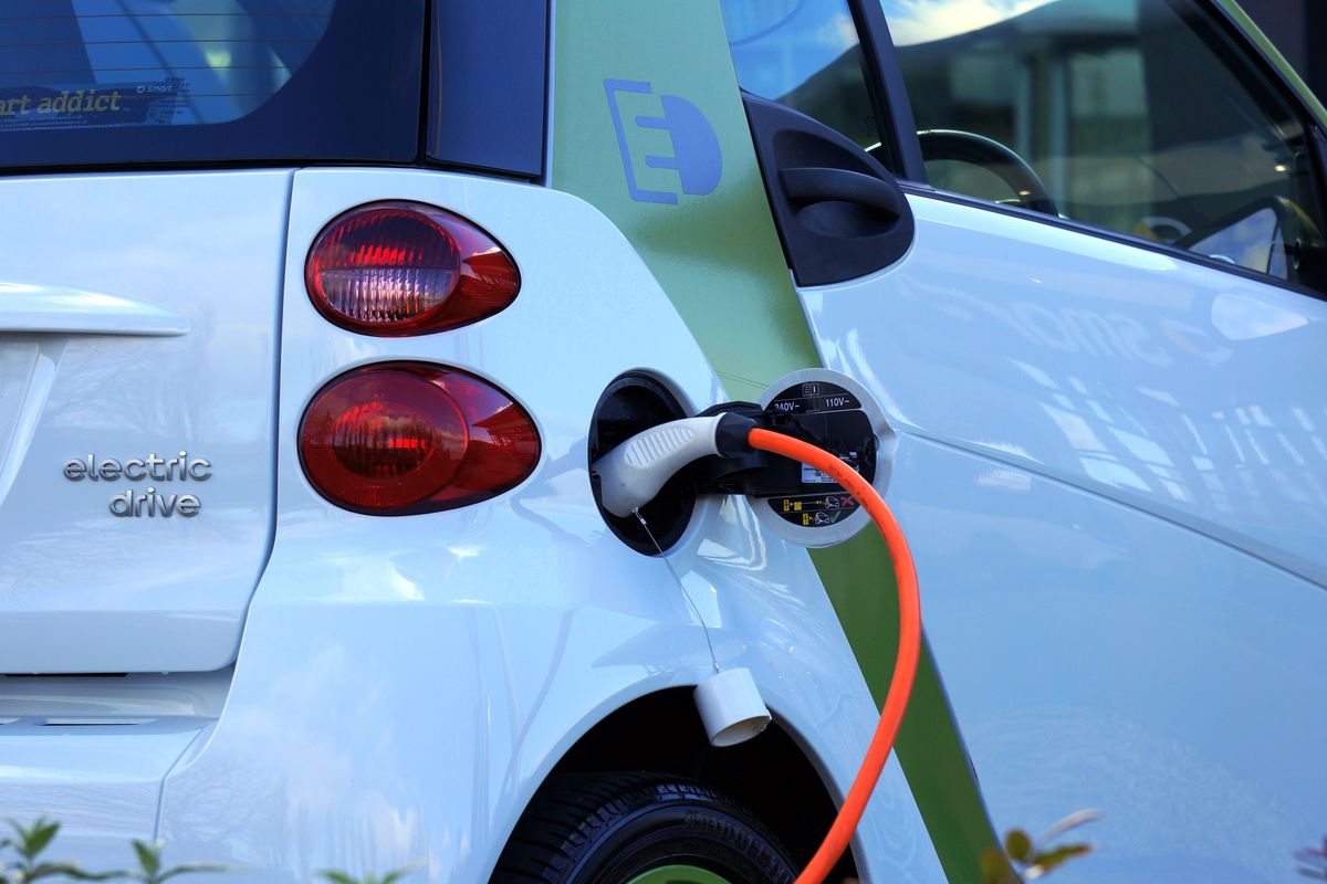 Electric vehicle charging at a public charge point